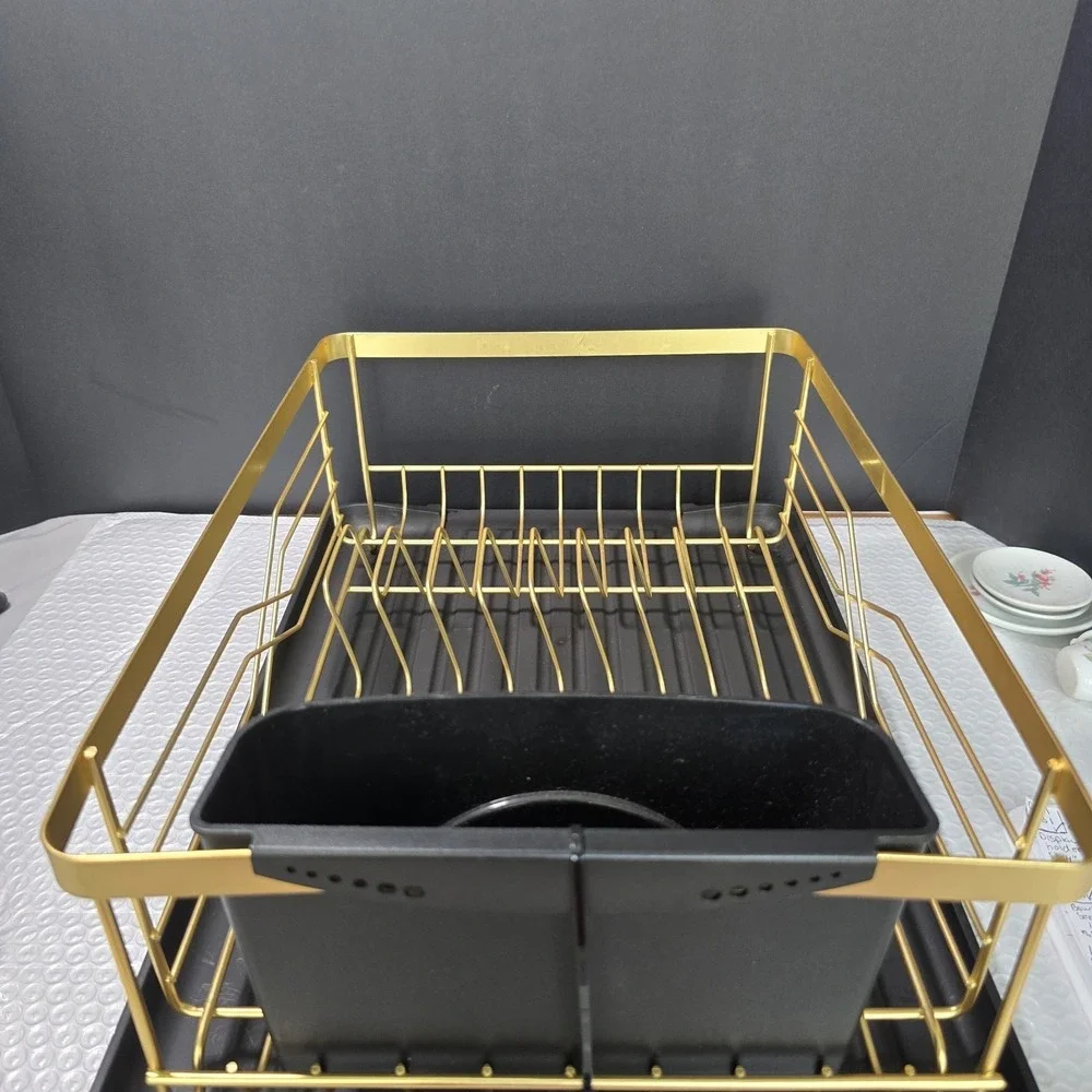 Cuisinart Dish Drain Gold Black EUC 17